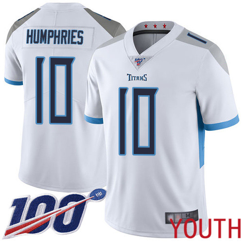 Tennessee Titans Limited White Youth Adam Humphries Road Jersey NFL Football 10 100th Season Vapor Untouchable